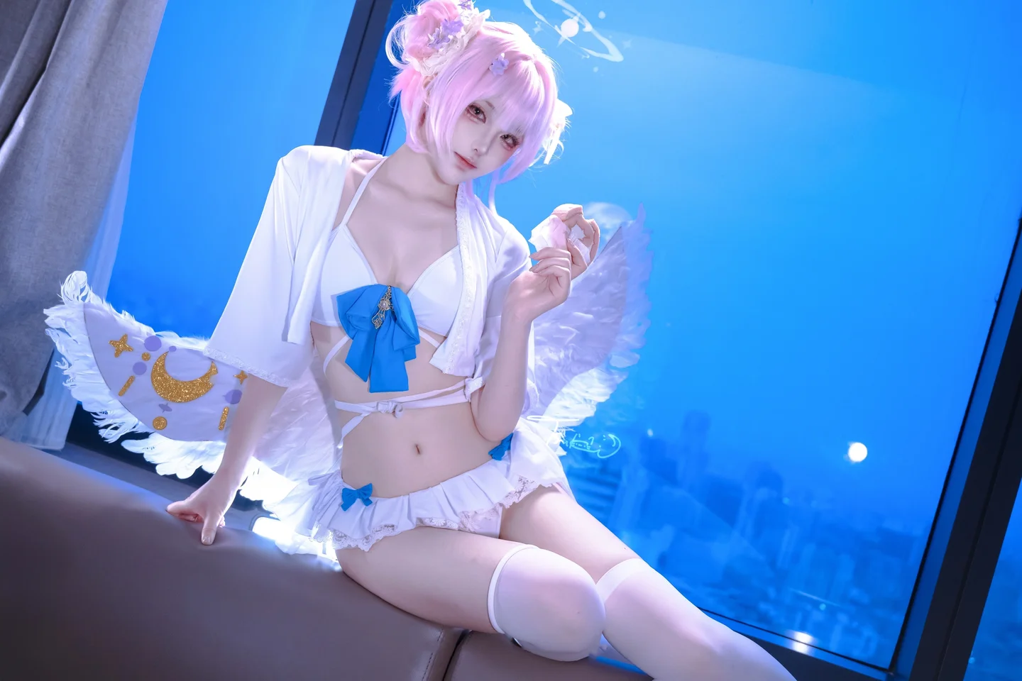 Tsuki_月隐 - 圣园未花 [16P-134MB] tg@simisebaisi 【丝足阁】009.webp
